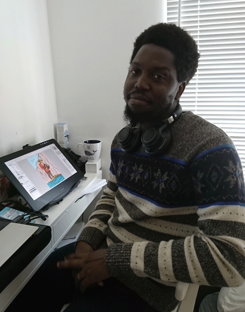"I remember, as a youth, just doodling and drawing on everything I could get my hands on- exercise books, novels, even magazines. I created stories on pages, and now I'm in the business of bringing stories to life. So let it be written, so let it be done!" Oricha Aliyu is a British-Nigerian Animator/Illustrator based in Manchester, England. He is proficient mainly in 2d animation, illustration, script-writing, intellectual property development and storyboard direction. In 2012, he directed the 2D animated short "Chicken Core - The Rise of Kings" which was showcased at Ted x VI that same year. In 2018, he received a Bachelors degree in Digital Animation and Illustration with First Class Honours from the University of Central Lancashire and Futureworks Media School.